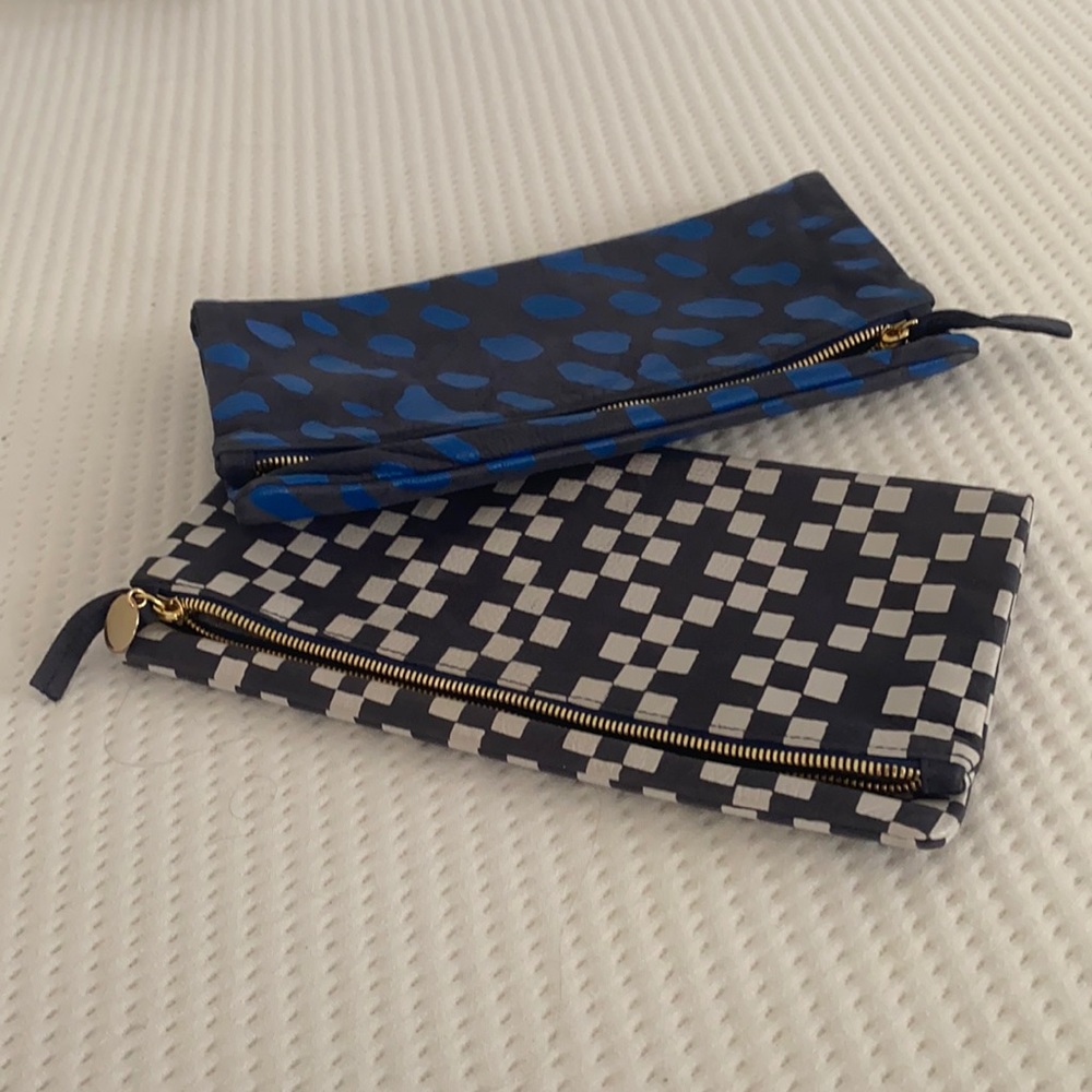 Clare V foldover clutch in leather
